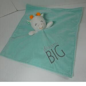 Baby Unicorn Lovey/Security Blanket Dream Big Embroidered Satin/Fleece